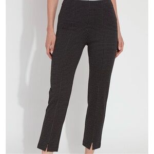 LYSSÉ Patterned Wisteria Ankle Pant | Lightweight Ponte | Medium | LYSSE | NWT